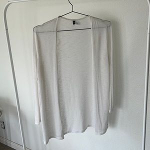 White cardigan